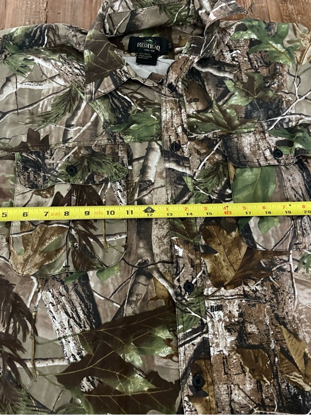 REDHEAD X REALTREE APG HUNTING SHIRT CAMO BUTTON-DOWN TOP XL - Picture 10 of 10